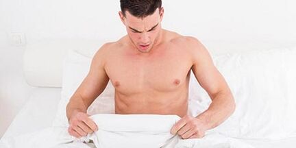 Side effects in a man after exercise
