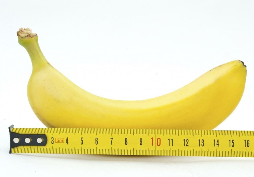 measure your penis size using a banana as an example